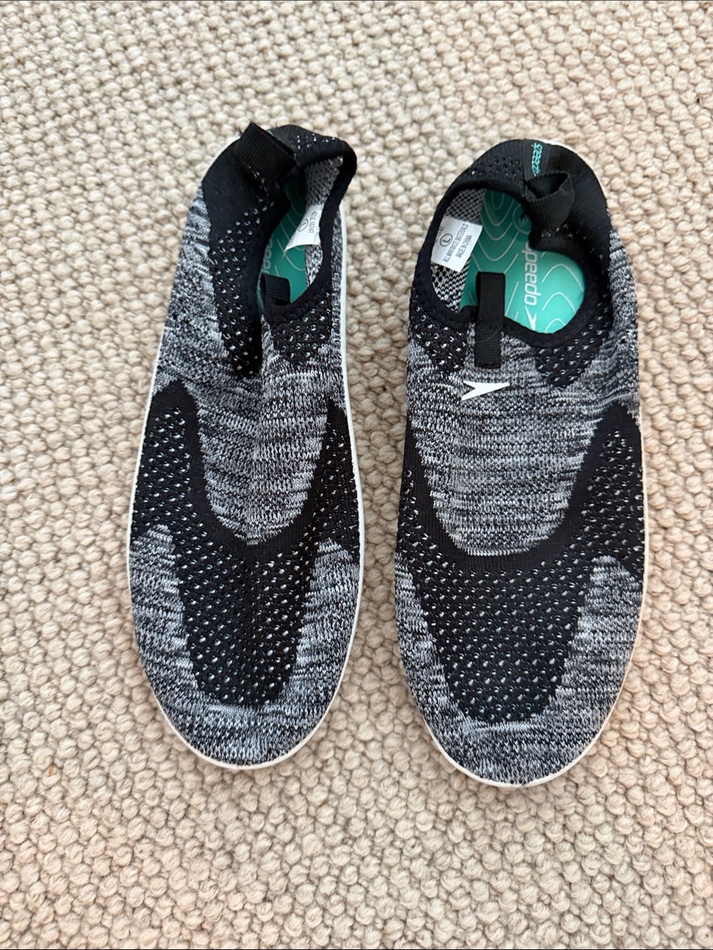 Speedo Women's Black & Gray Knit Slip-On Aqua Sneaker